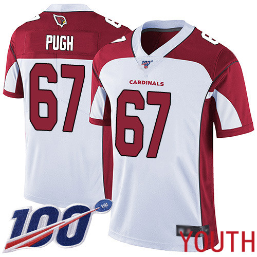 Arizona Cardinals Limited White Youth Justin Pugh Road Jersey NFL Football 67 100th Season Vapor Untouchable